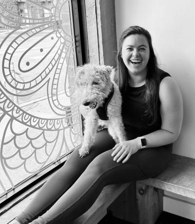 Jasmine and Dog